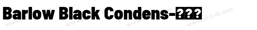 Barlow Black Condens字体转换